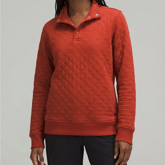 lululemon athletica Tops - lululemon athletica Quilted Pullover in Red